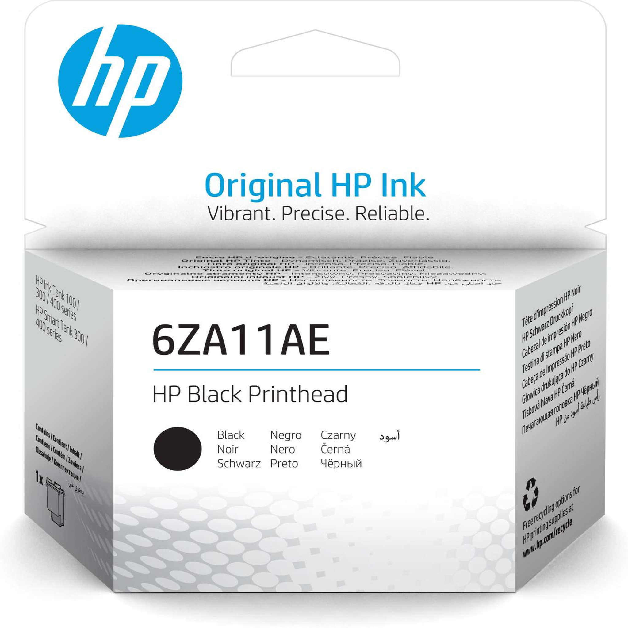 Voir la diapositive 2 : HP Cartouche d'encre HP originale 6ZA11AE noire