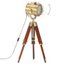 Voir la diapositive 3 : VIDAXL Lampadaire a trepied bois de manguier massif 69 cm