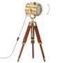 Voir la diapositive 3 : VIDAXL Lampadaire a trepied bois de manguier massif 69 cm