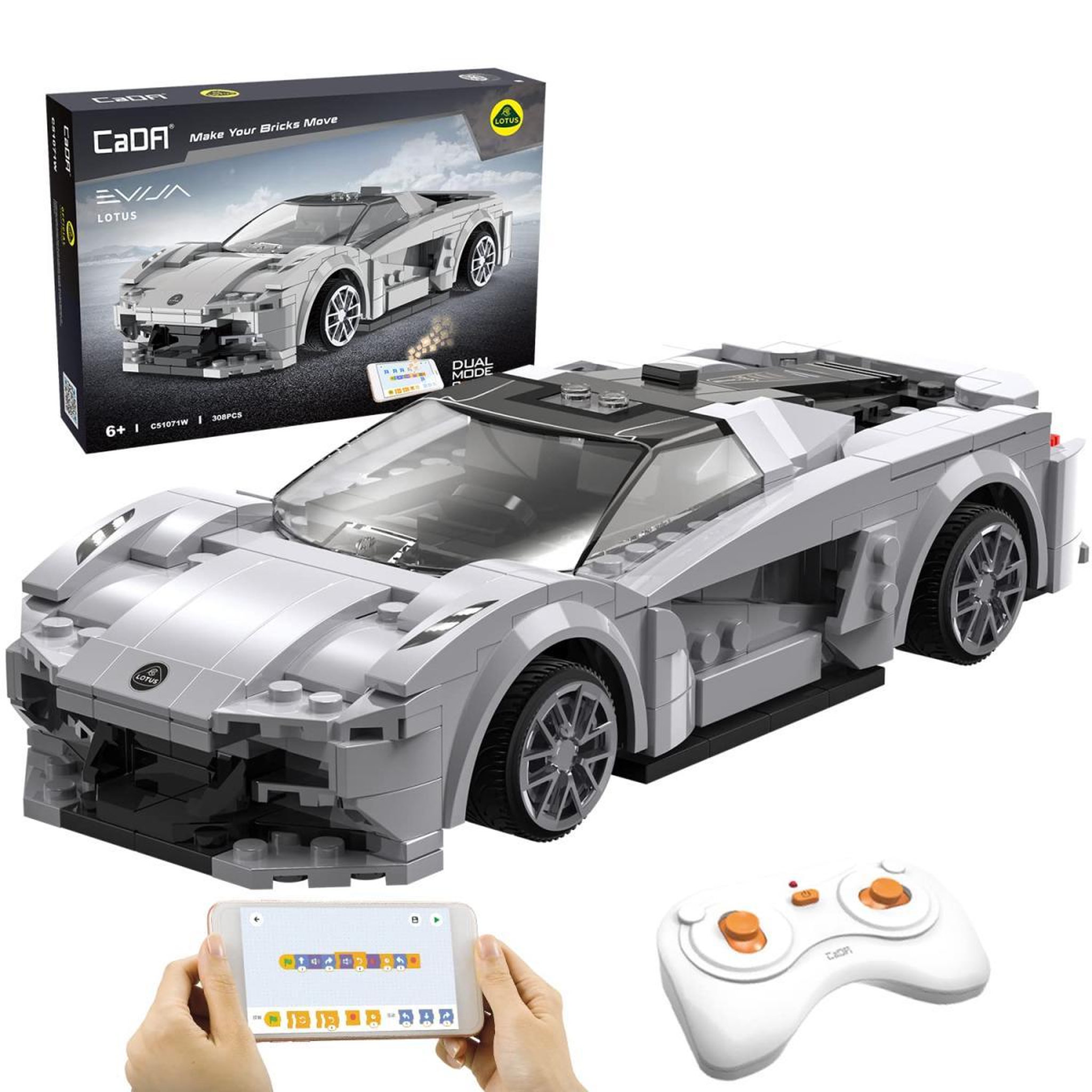 Voir la diapositive 5 : Jamara - Voitures 1:20 - Smart Chassis - Lotus Voiture de course RC
