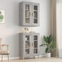 Voir la diapositive 1 : VIDAXL Armoire murale suspendue Sonoma gris 69,5x34x90 cm