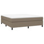 Voir la diapositive 3 : VIDAXL Cadre de lit sans matelas taupe 160x200 cm tissu