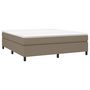 Voir la diapositive 3 : VIDAXL Cadre de lit sans matelas taupe 160x200 cm tissu