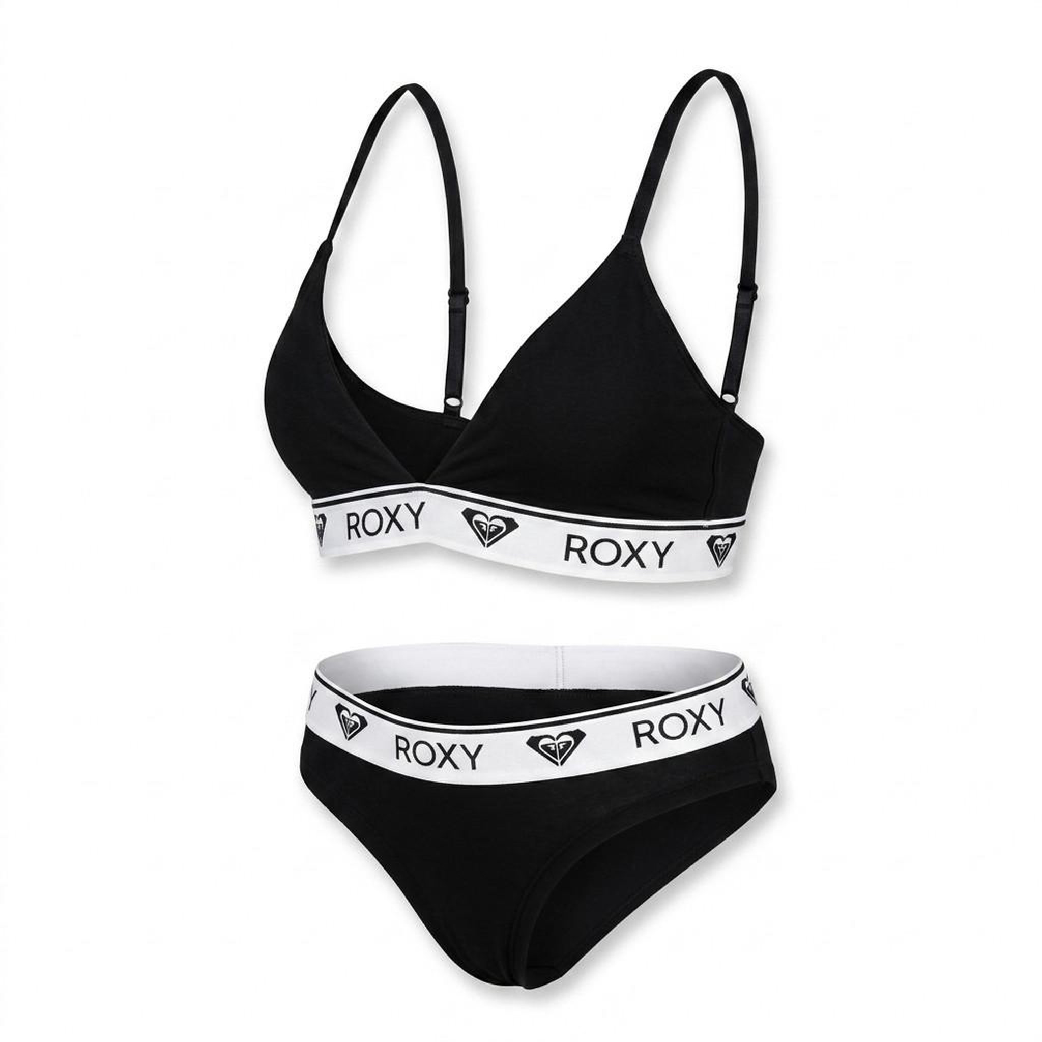 Voir la diapositive 1 : ROXY ROXY Ensemble Bralette Triangle Culotte Femme Modal Licence Officielle