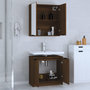 Voir la diapositive 3 : VIDAXL Ensemble d'armoires de salle de bain 2 pcs chene marron