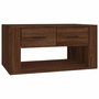 Voir la diapositive 2 : VIDAXL Table basse Chene marron 80x50x40 cm Bois d'ingenierie