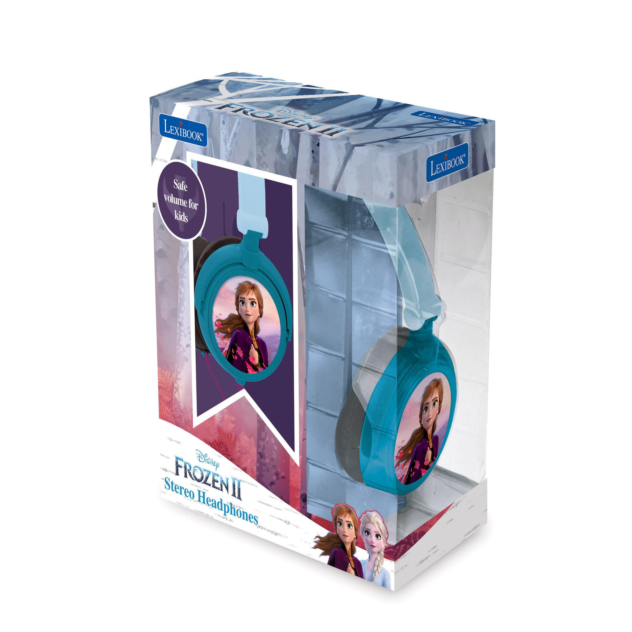 Voir la diapositive 4 : Lexibook Casque stéréo filaire pliable avec limitation de volume d'écoute Reine des Neiges