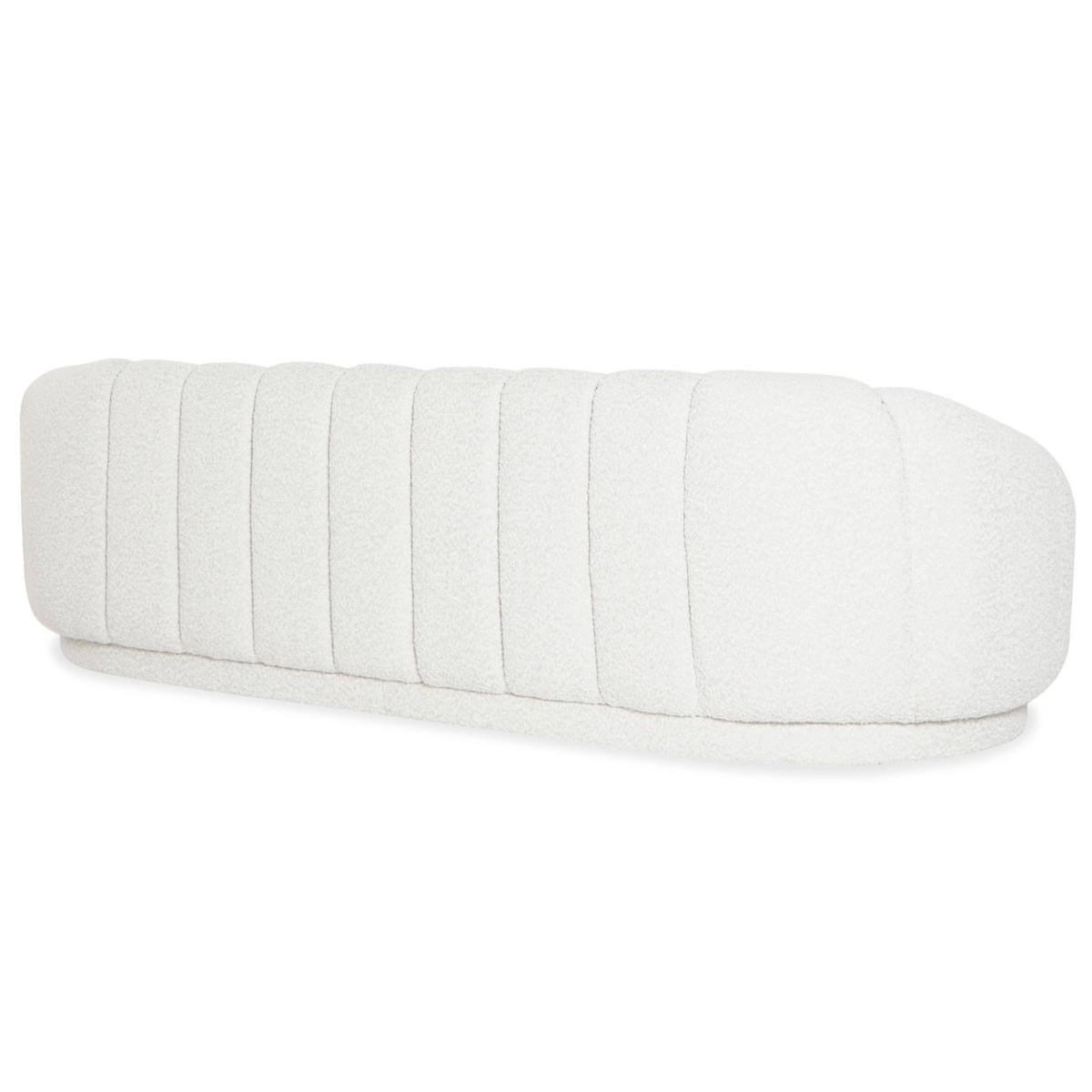 Paris Prix Canapé Design 3 Places Bouclette  Terrence  220cm Crème