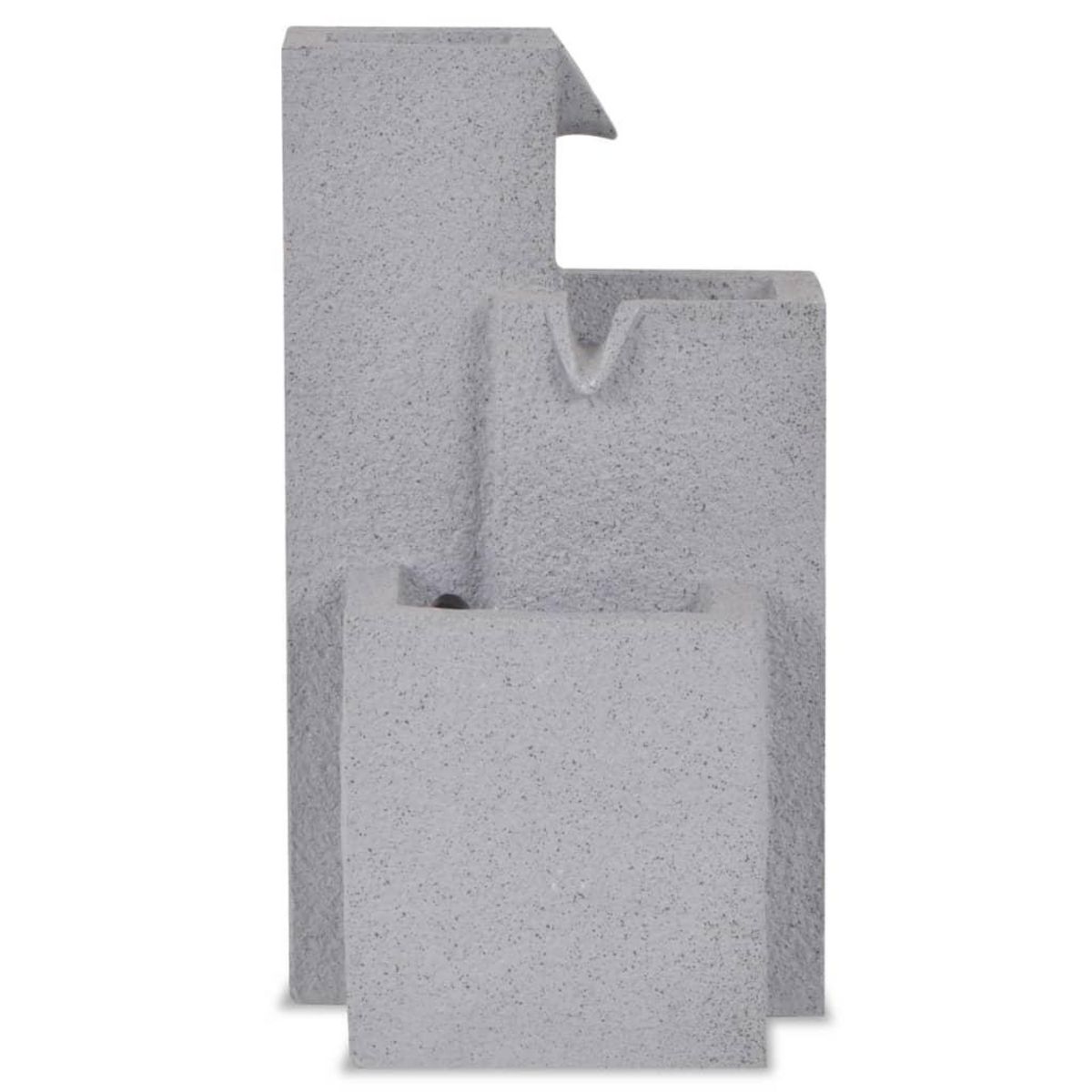 VIDAXL Fontaine d'interieur avec lampe LED Polyresine