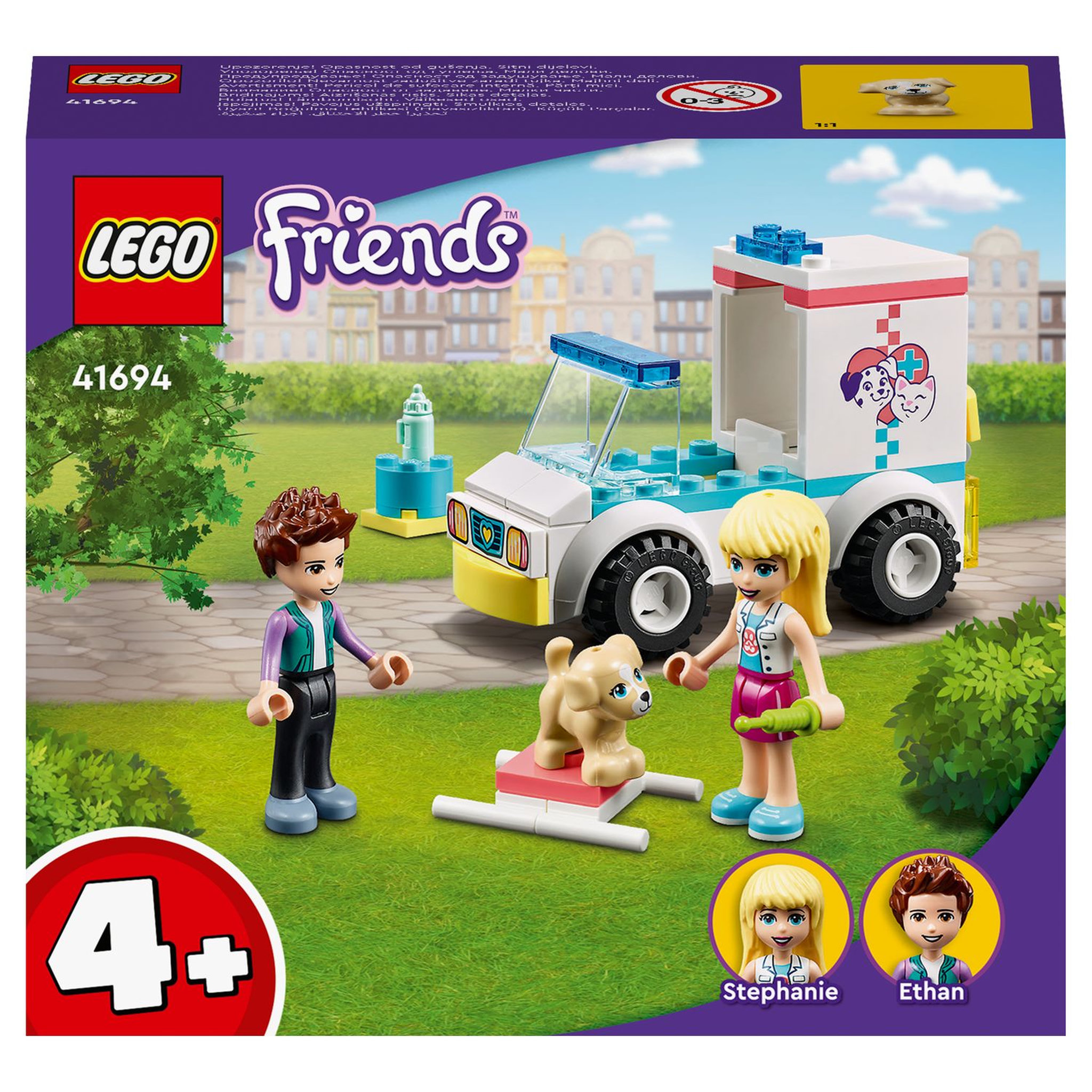 Voir la diapositive 1 : LEGO Friends 41694 - L'ambulance de la clinique vétérinaire