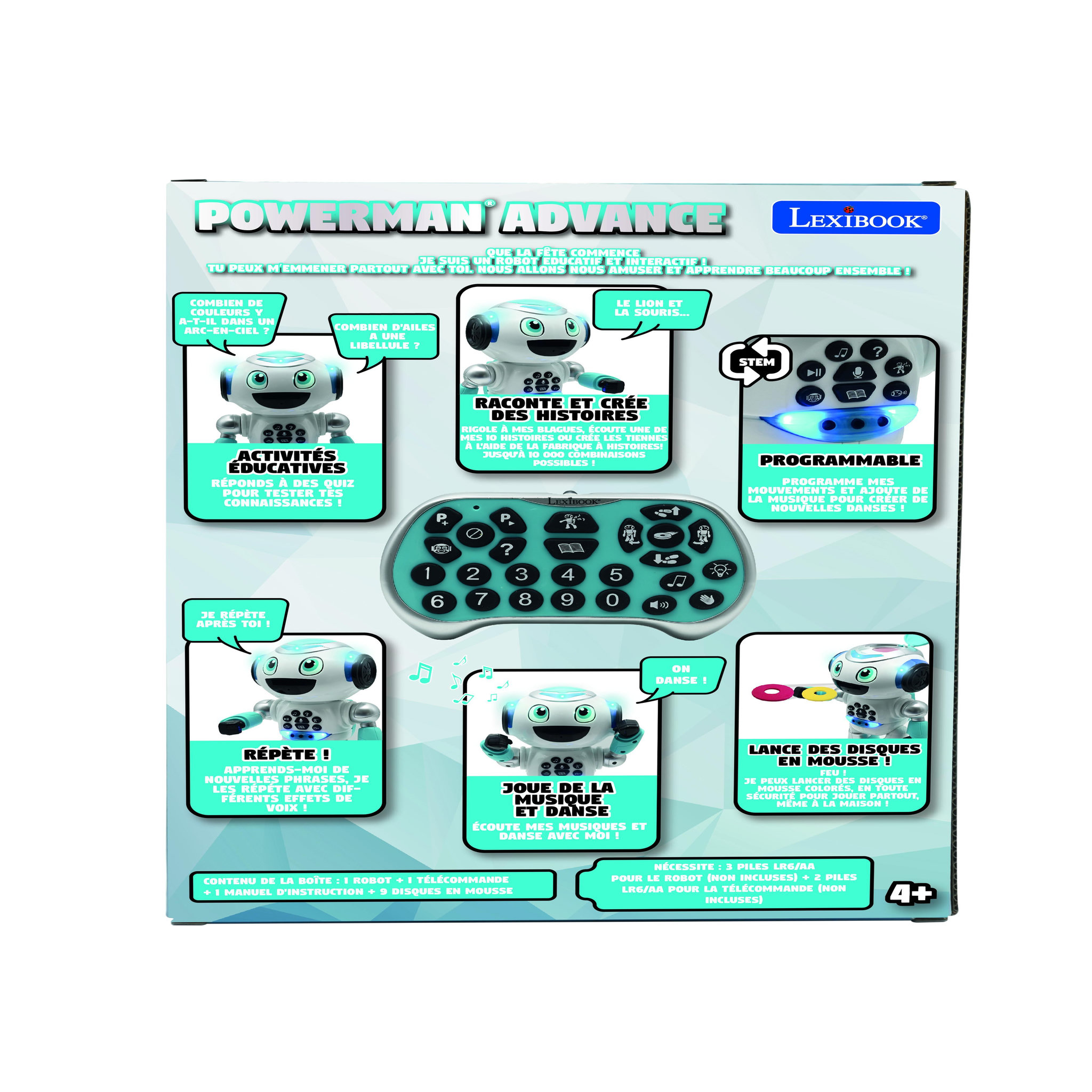 Voir la diapositive 6 : Lexibook Powerman Robot Programmable (Français)