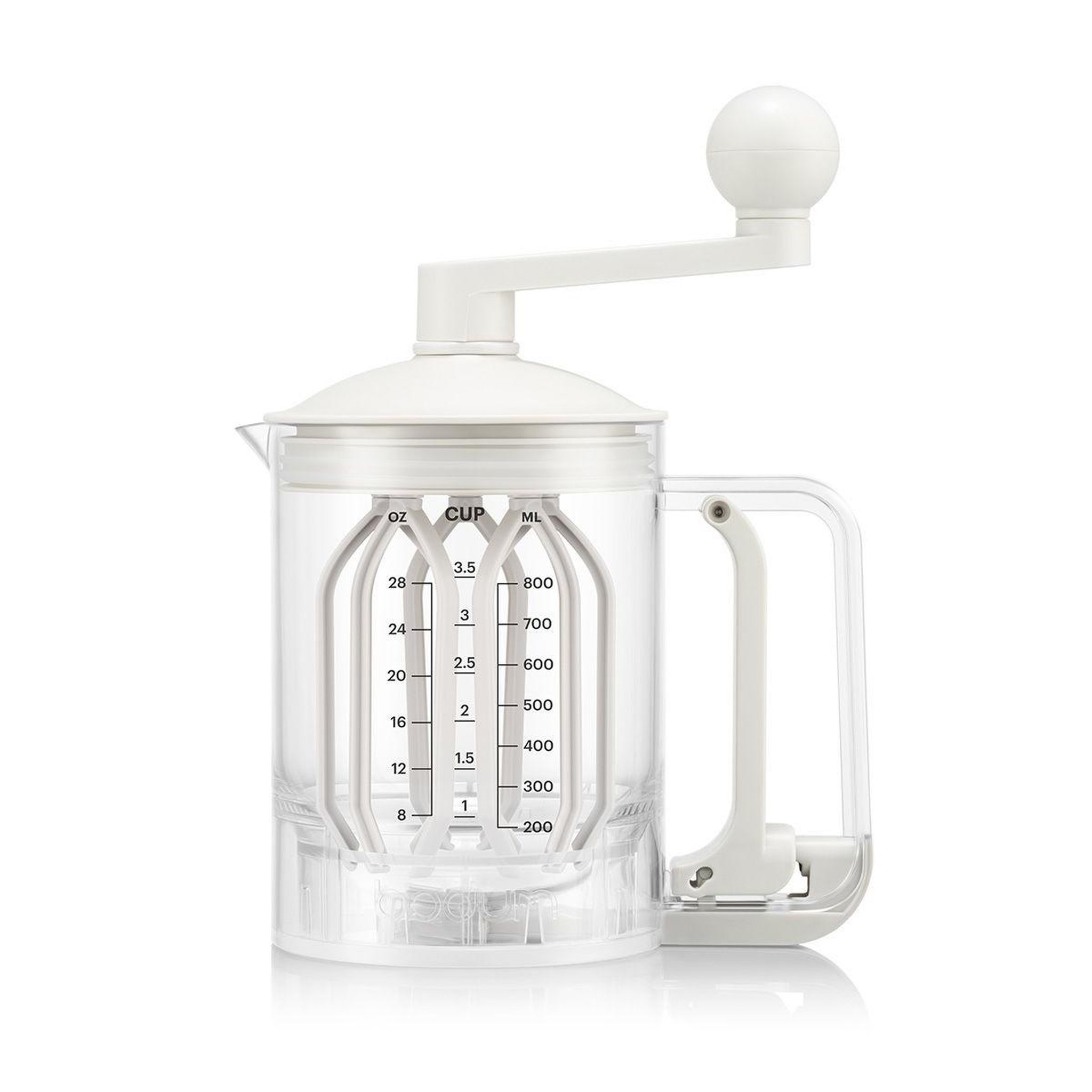 Voir la diapositive 2 : Bodum Distributeur et mélangeur de pâte à crêpes blanc - 12108-913