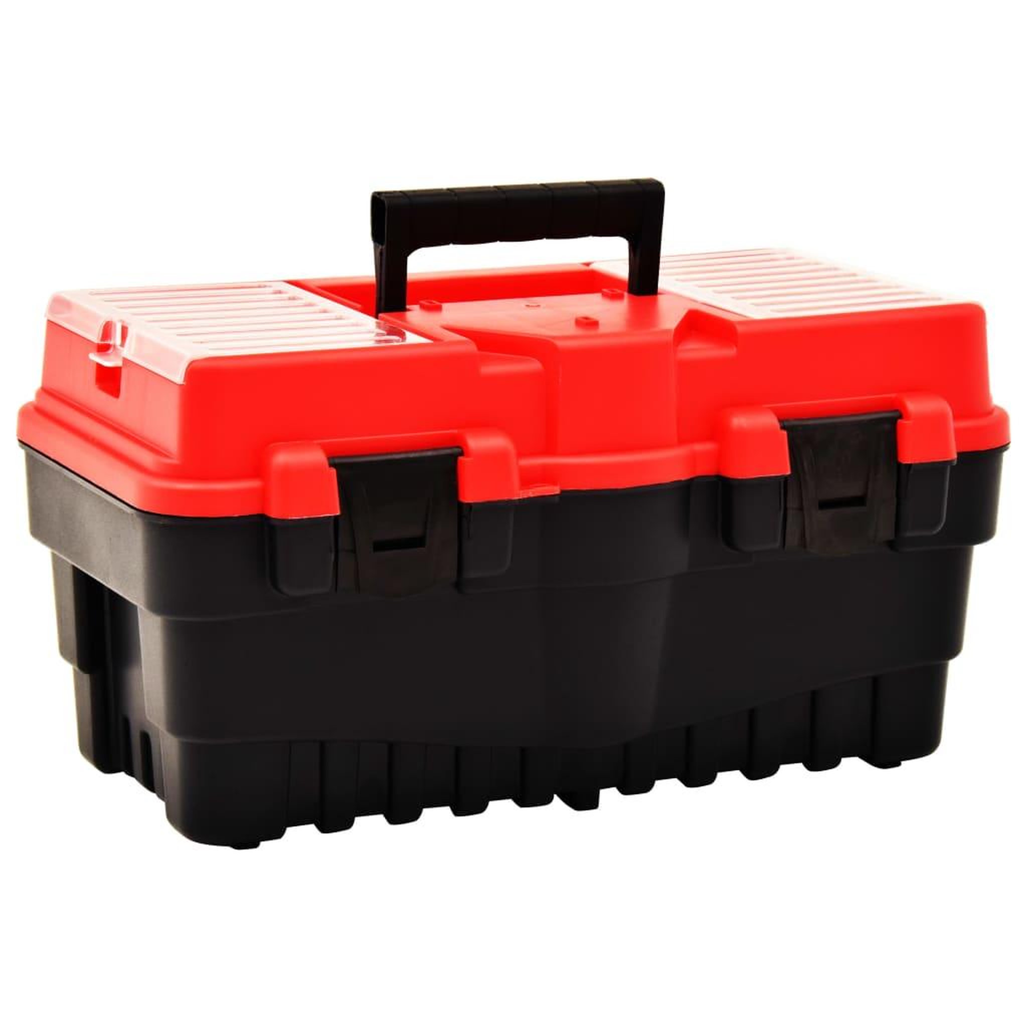 VIDAXL Boîte a outils Plastique 462x256x242 mm Rouge