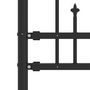 Voir la diapositive 4 : VIDAXL Cloture de jardin avec sommet de lance Noir 222 cm