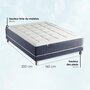 Voir la diapositive 5 : IDLITERIE Ensemble matelas 7 zones KING STYLE, mémoire de forme & sommier