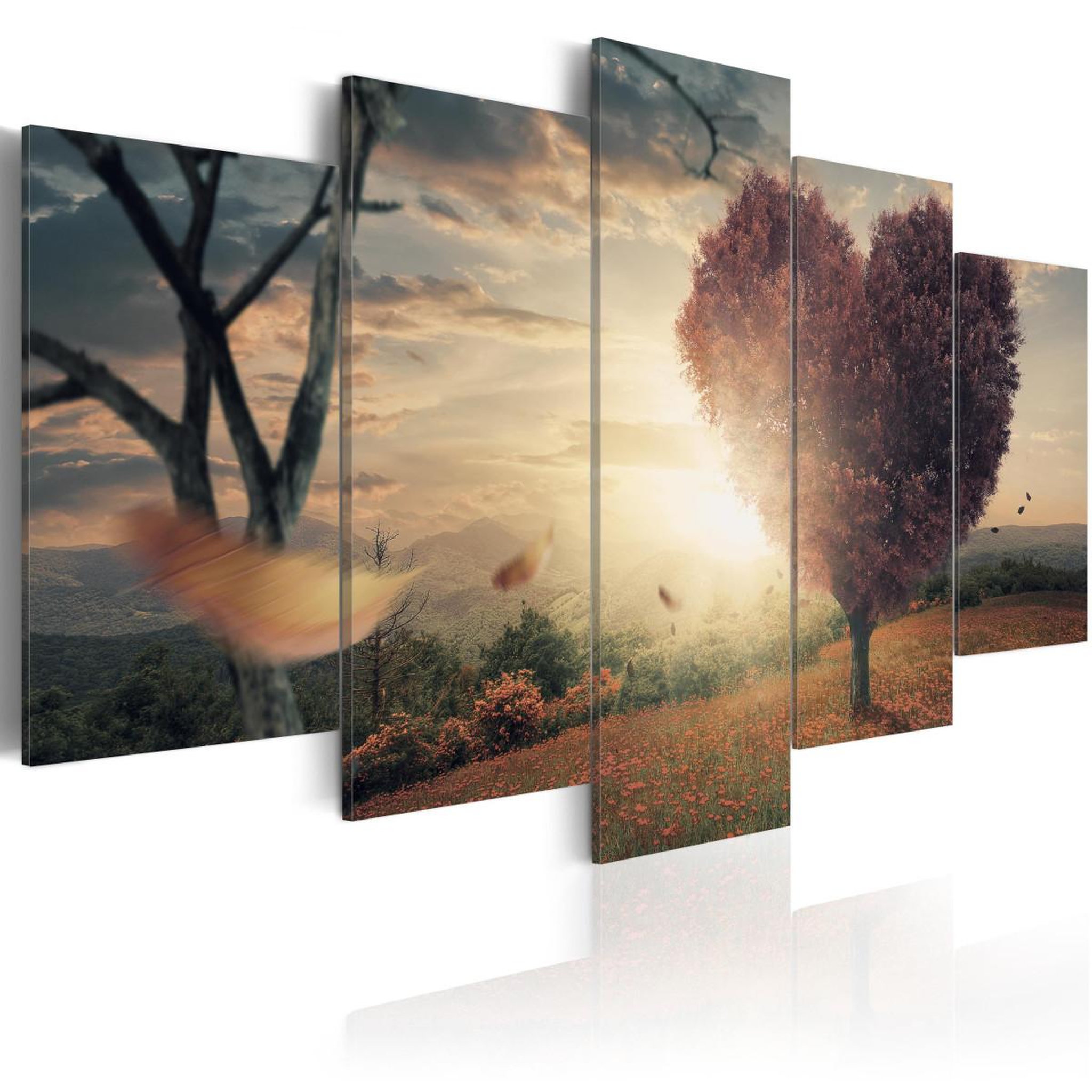 Paris Prix Tableau imprimé  hill of lovers. Coloris disponibles : Multicolore