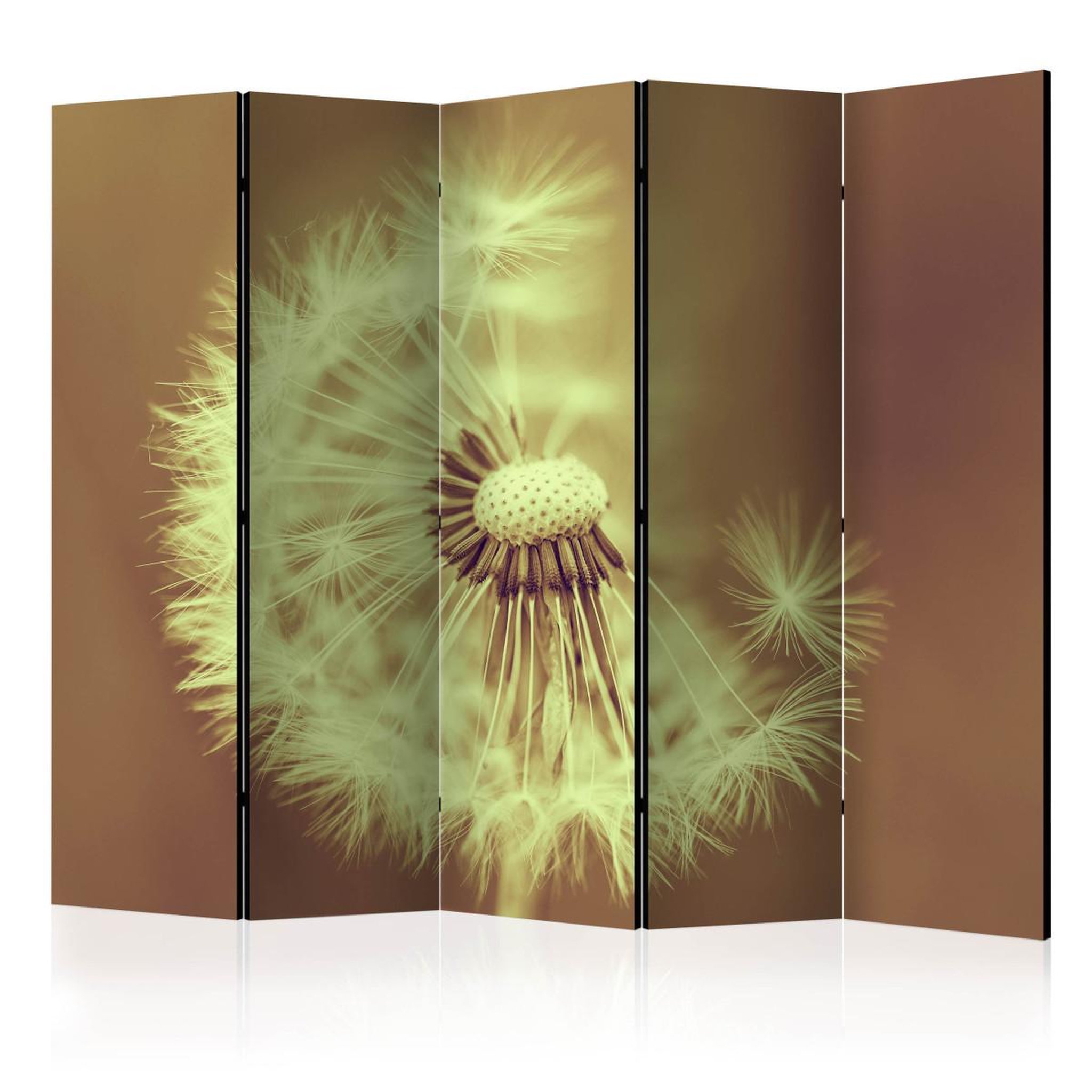 Paris Prix Paravent 5 volets  dandelion sepia ii  172x225cm