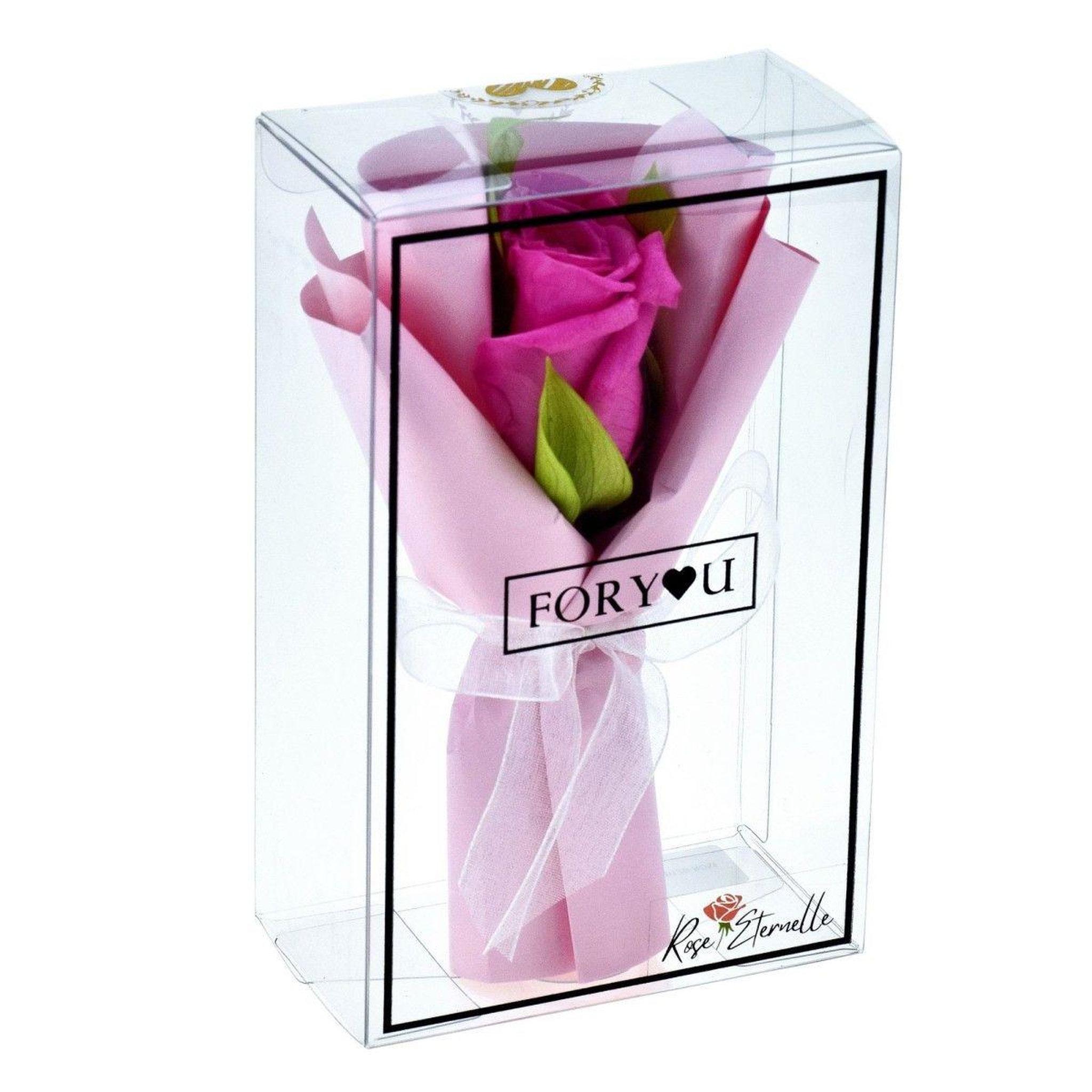 SC CRYSTAL Bouquet de rose éternelle rose