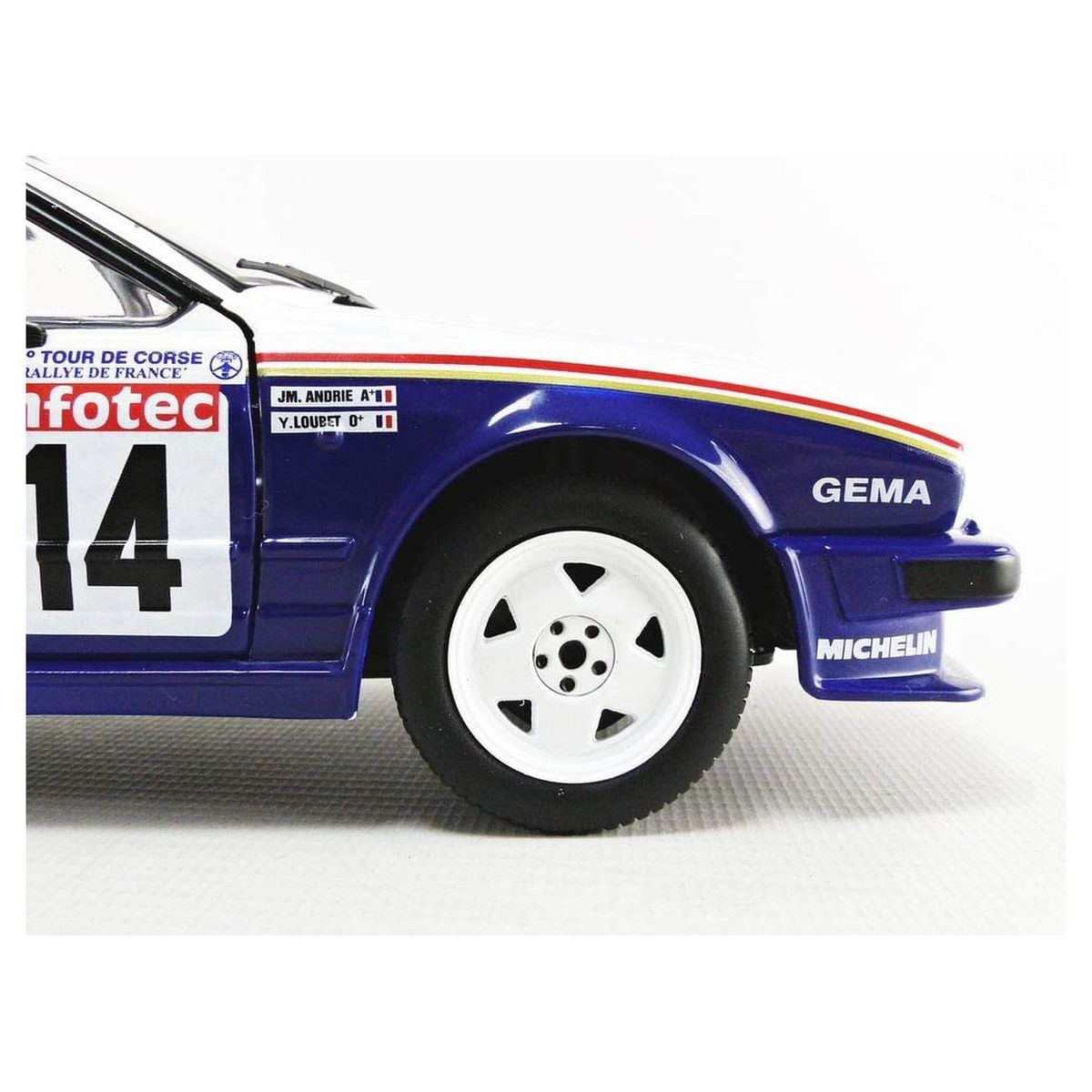 SOLIDO Voiture miniature Alfa Roméo GTV6 Tour de Corse 1986 - 1/18e
