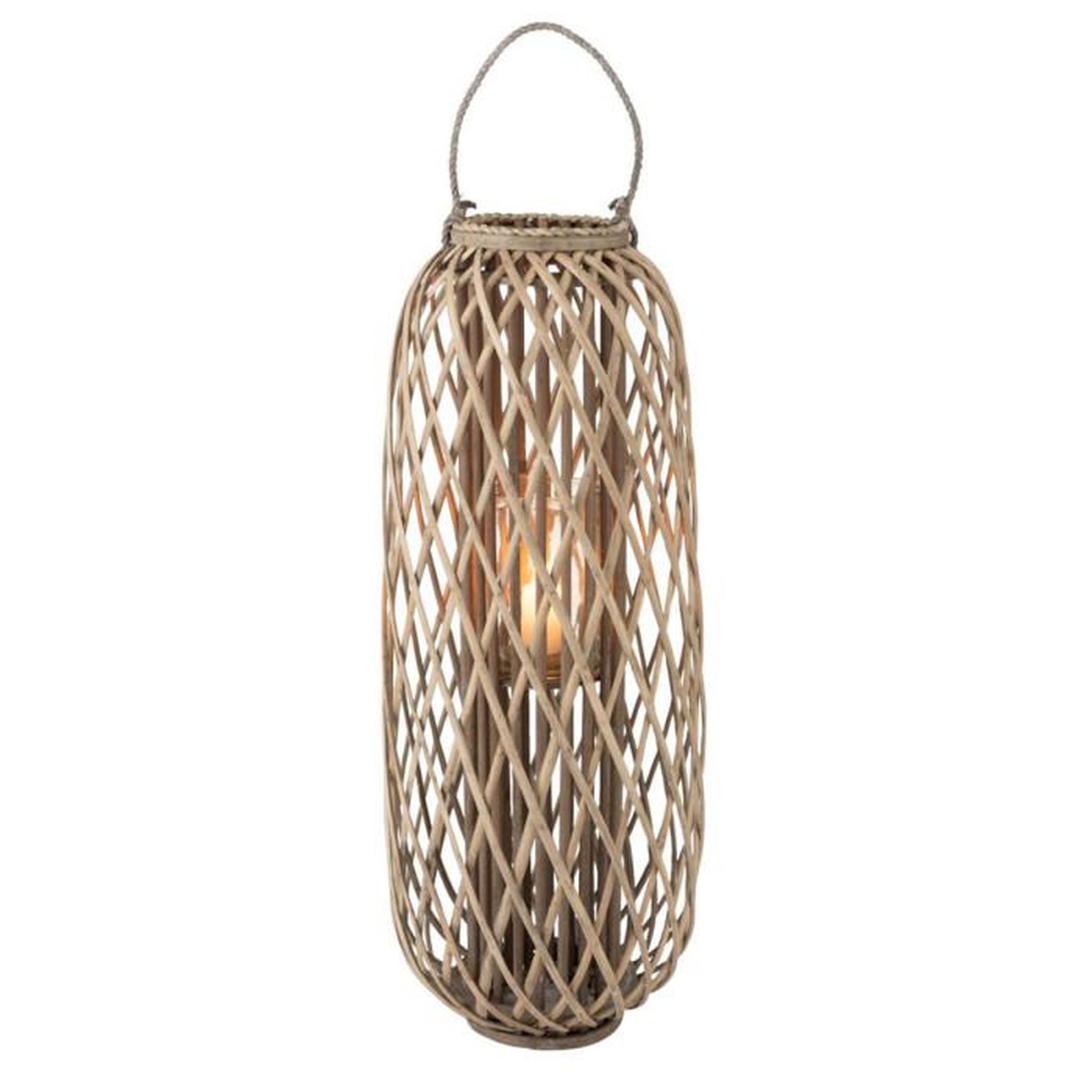 Voir la diapositive 2 : Paris Prix Lanterne Design en Bois  Willow  96cm Gris