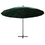 Voir la diapositive 3 : VIDAXL Parasol suspendu avec poteau en aluminium Vert 3 m