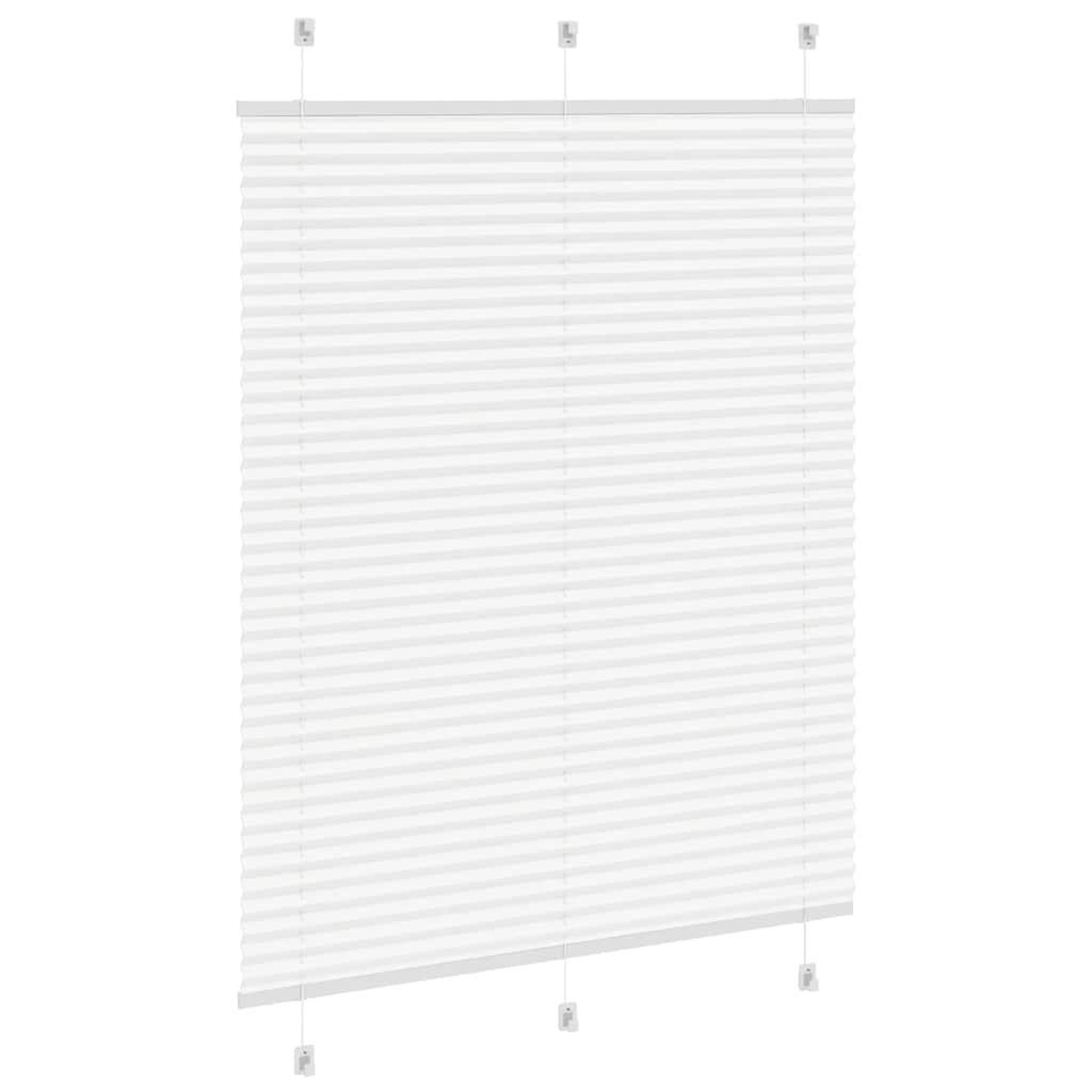Voir la diapositive 4 : VIDAXL Store plisse blanc 110x100cm largeur du tissu 109,4cm polyester