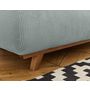 Voir la diapositive 4 : BEST MOBILIER Cristal - canapé 3 places - convertible avec coffre et grand pouf - en velours côtelé