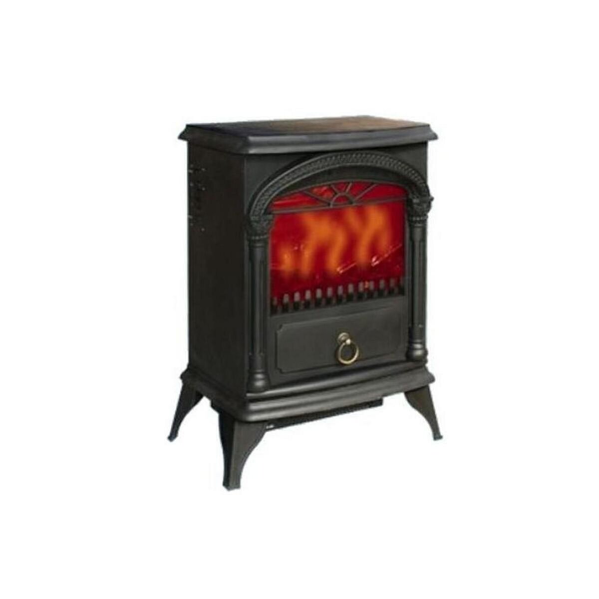 Cheminée électrique 1500W Effet feu de bois Thermostat réglable Chauffage  d'appoint NIKLAS