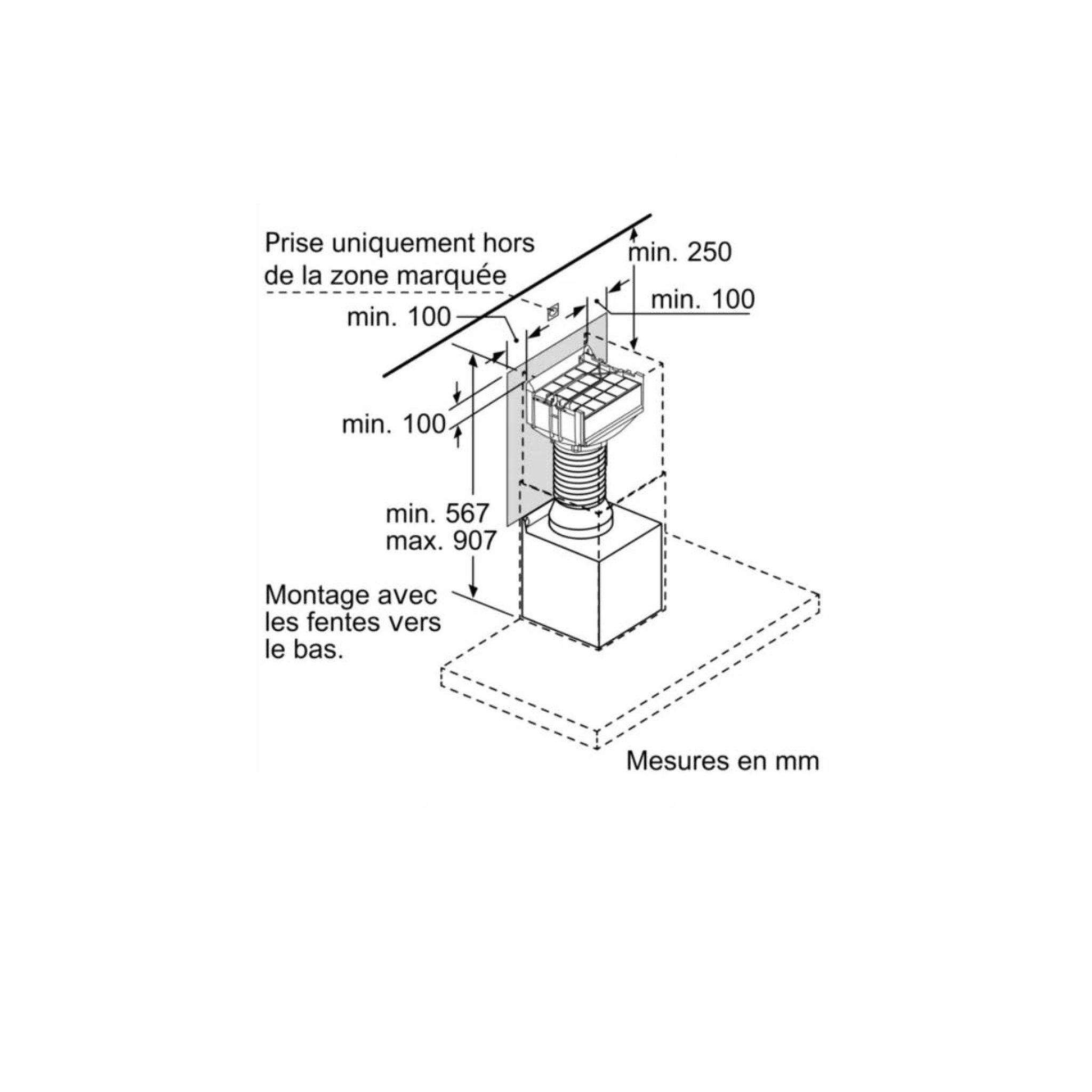 Voir la diapositive 4 : Siemens Kit de recyclage pour hotte - lz10fxj05