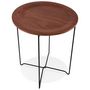 Voir la diapositive 2 : Paris Prix Table d'Appoint Design  Kwiko  46cm Noyer
