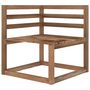 Voir la diapositive 4 : VIDAXL Salon de jardin 6 pcs Marron Bois de pin impregne