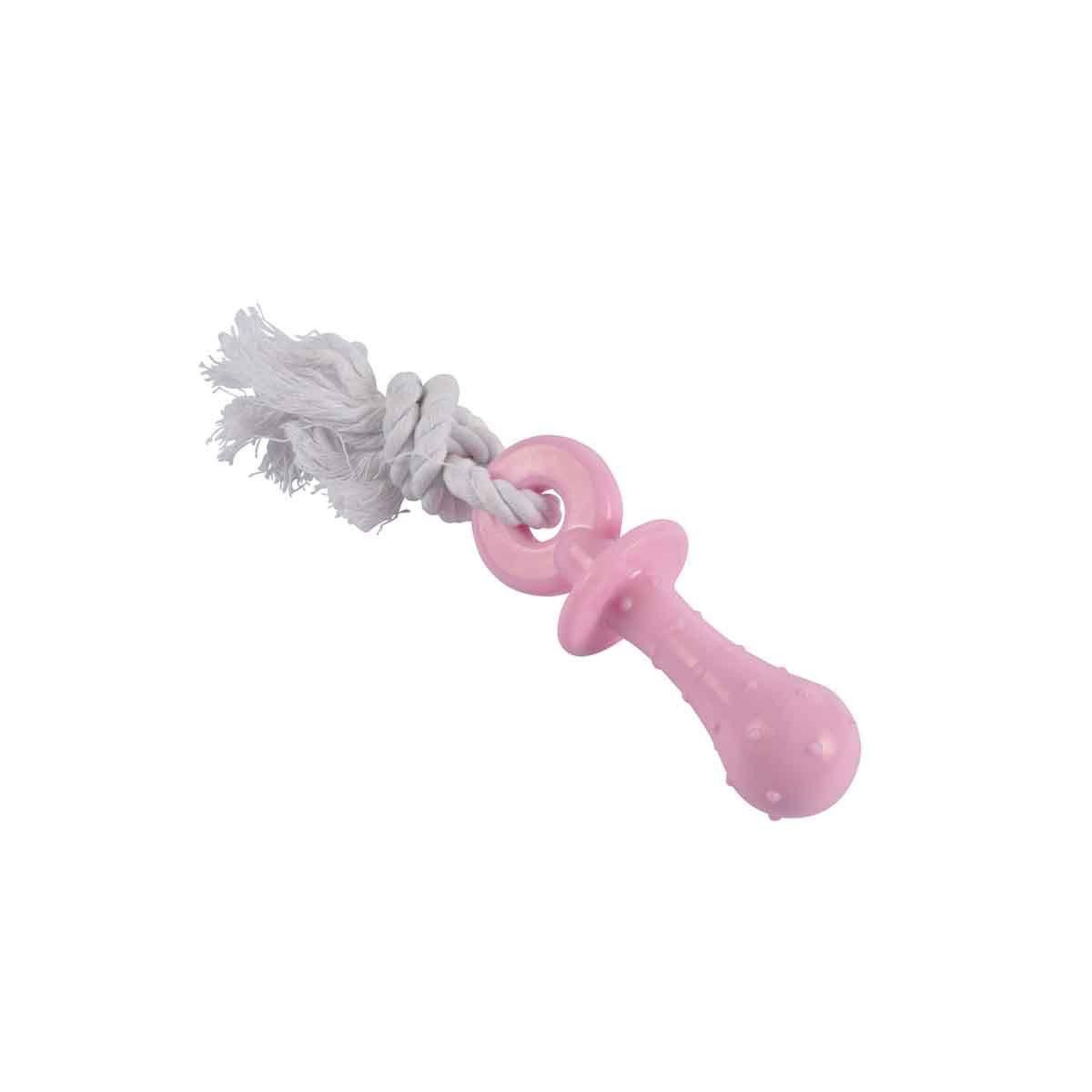 HOMEA Jouet pour chien & chat tétine  puppy  12cm rose