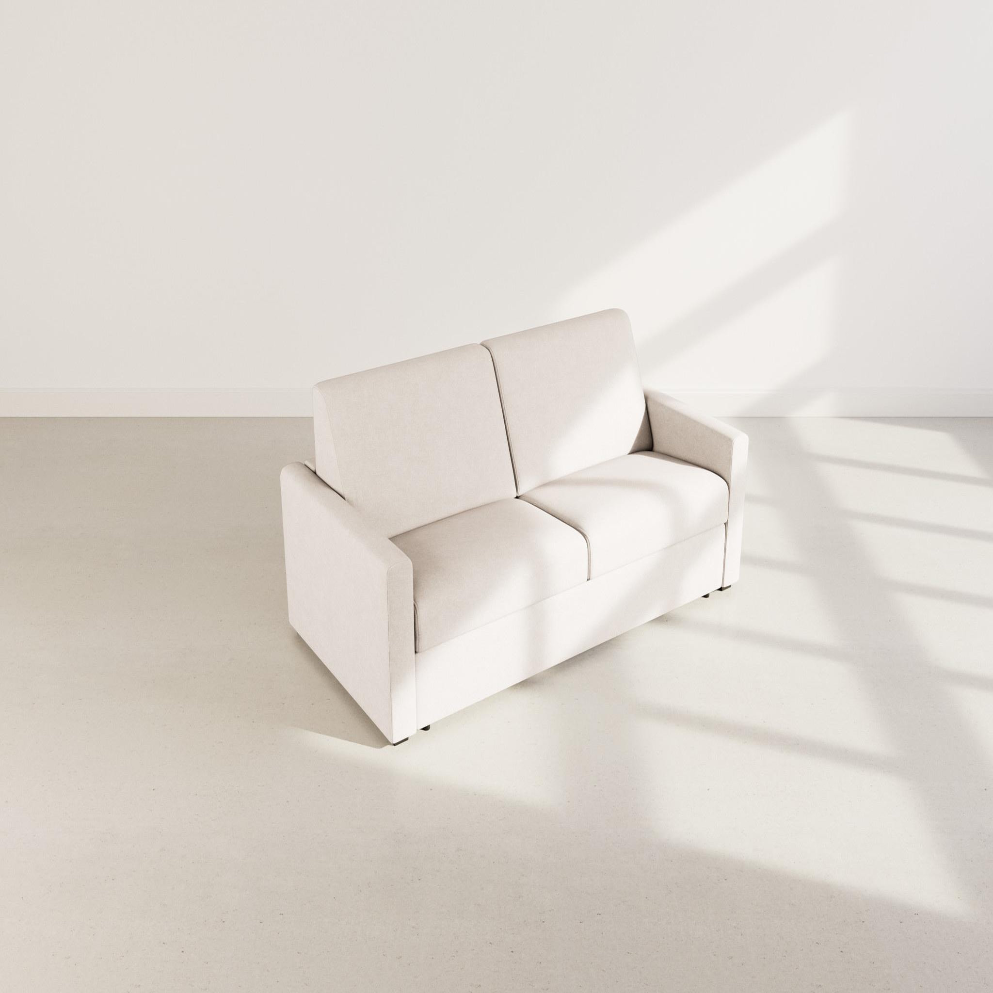 Voir la diapositive 6 : BEST MOBILIER Julia - canapé 3 places convertible express couchage quotidien 140 cm matelas 14 cm en tissu