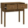 Voir la diapositive 4 : VIDAXL Table console Marron miel 76,5x40x75 cm Bois massif de pin