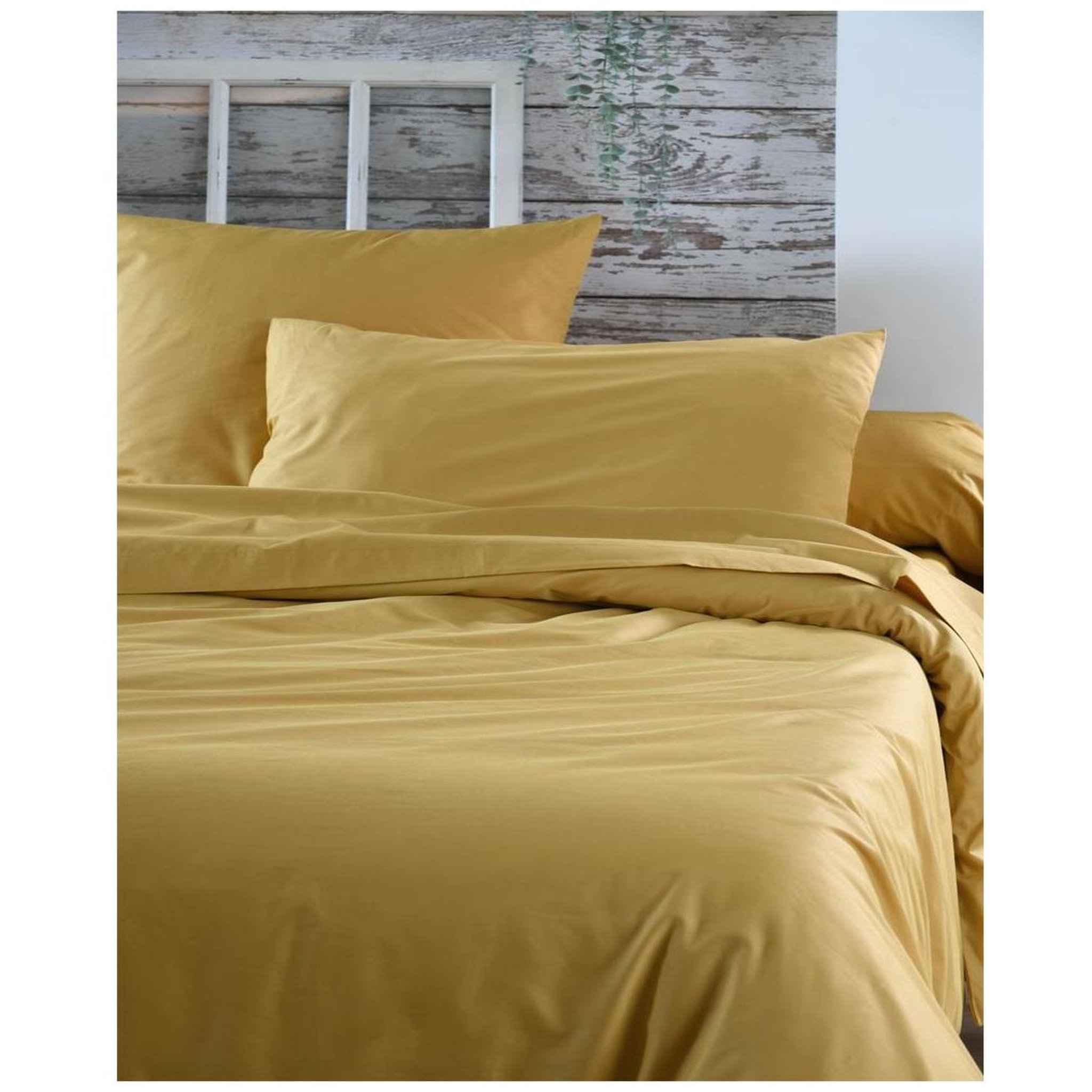 Voir la diapositive 4 : Eden Drap housse percale en coton nuage