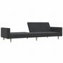 Voir la diapositive 4 : VIDAXL Canape-lit a 2 places gris fonce tissu