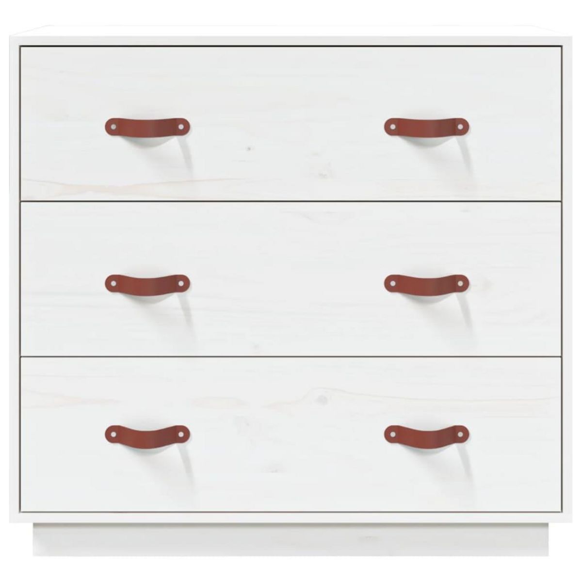 VIDAXL Buffet Blanc 80x40x75 cm Bois massif de pin