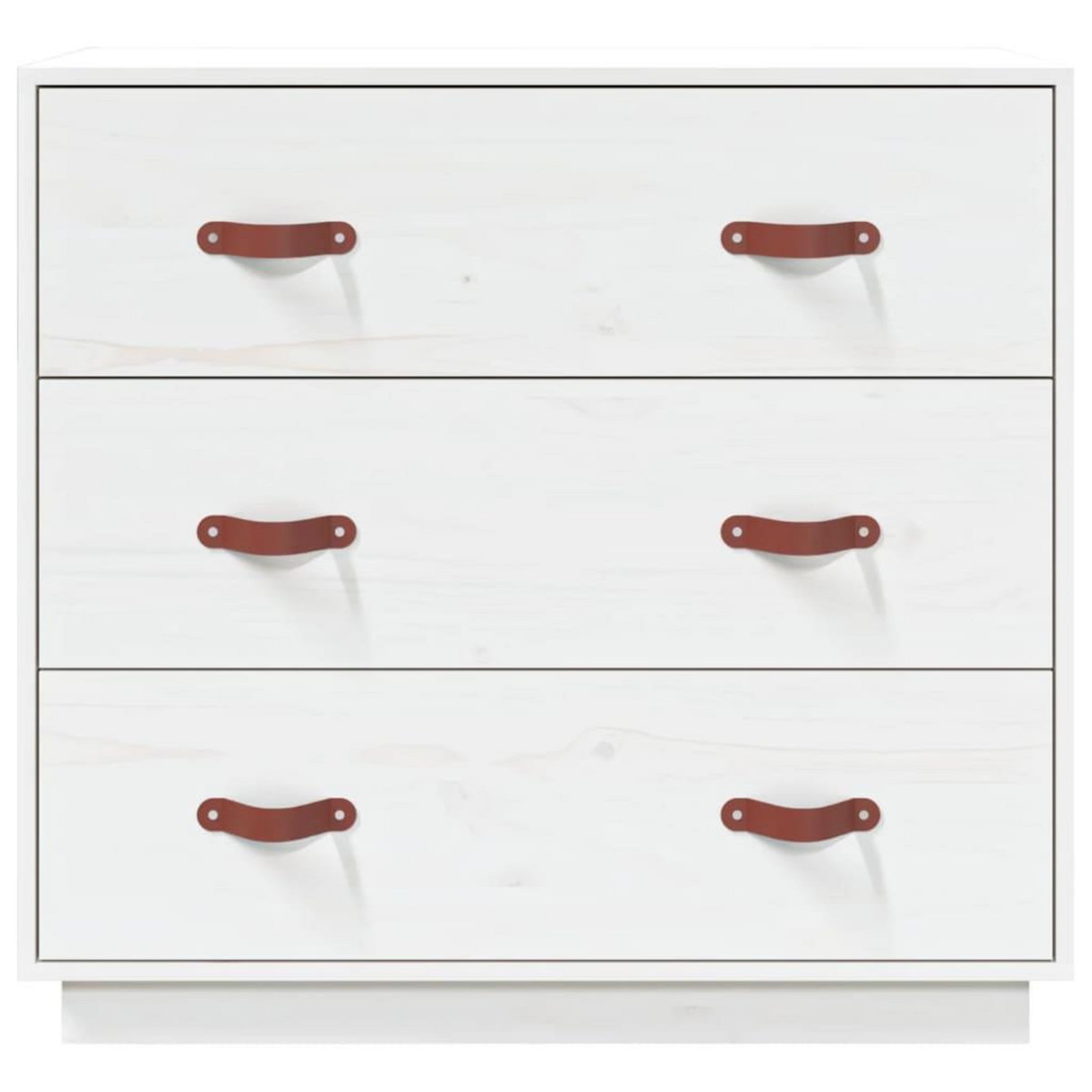 VIDAXL Buffet Blanc 80x40x75 cm Bois massif de pin