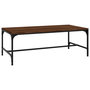 Voir la diapositive 2 : VIDAXL Table basse Chene marron 100x50x35 cm Bois d'ingenierie