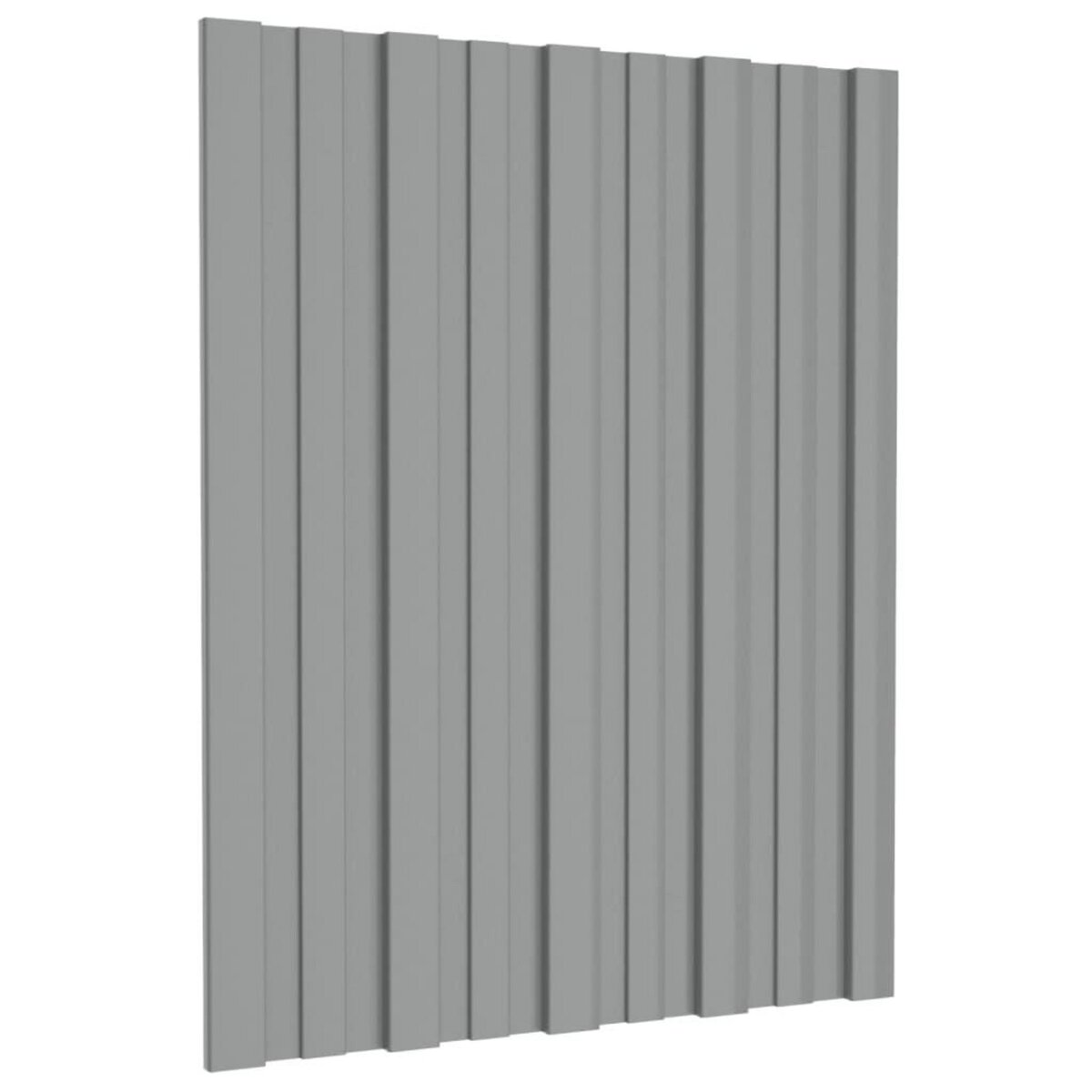 VIDAXL Panneaux de toiture 36 pcs Acier galvanise Gris 60x45 cm