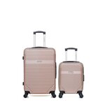 AMERICAN TRAVEL Lot de 2 - Valises weekend et cabine XXS MEMPHIS. Coloris disponibles : Noir