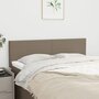 Voir la diapositive 1 : VIDAXL Tetes de lit 2 pcs Taupe 72x5x78/88 cm Tissu