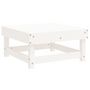 Voir la diapositive 5 : VIDAXL Salon de jardin 8 pcs Blanc Bois de pin massif