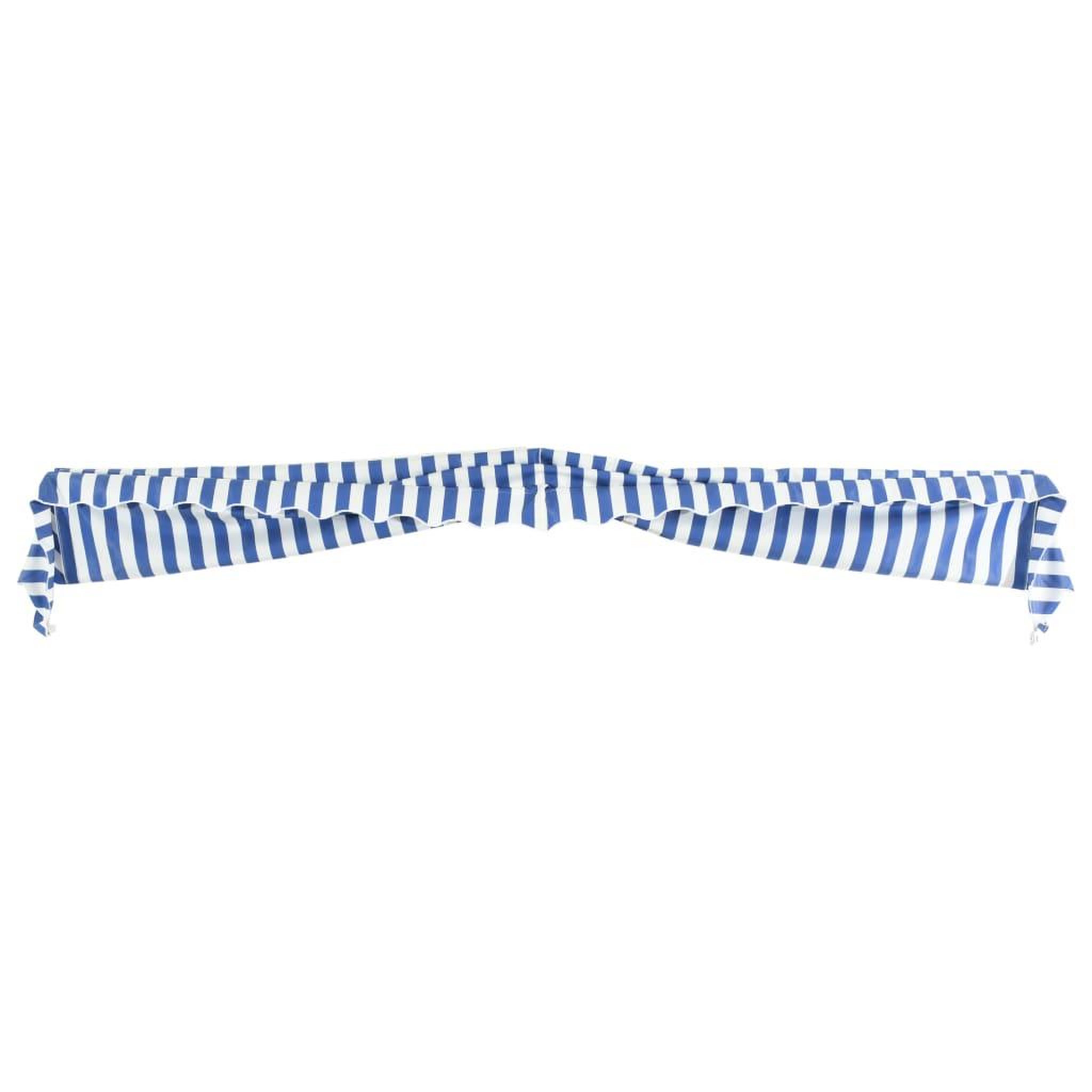 Voir la diapositive 5 : VIDAXL Auvent de bistro 400x120 cm Bleu et blanc