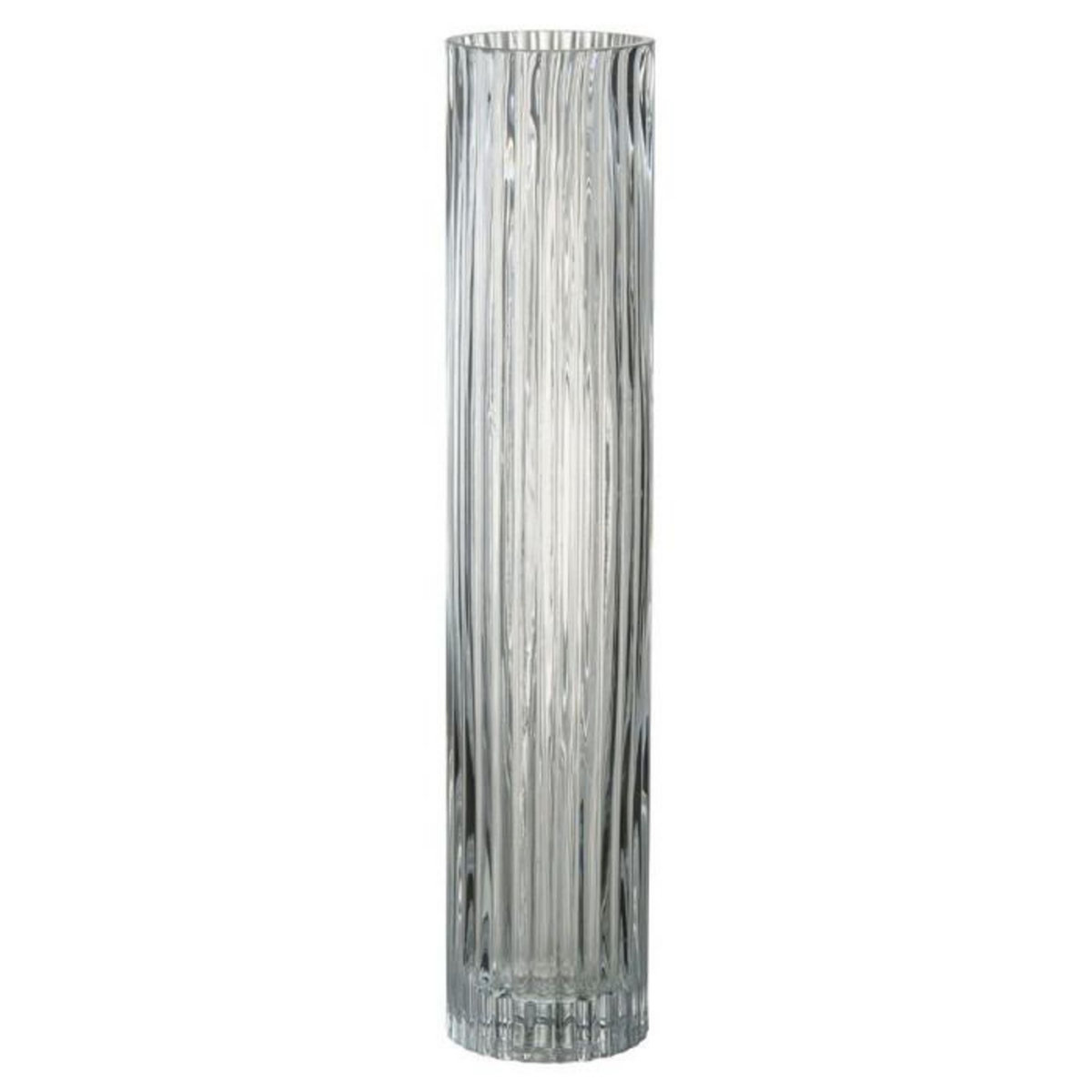 Paris Prix Vase Design  Lignes Verre  40cm Transparent