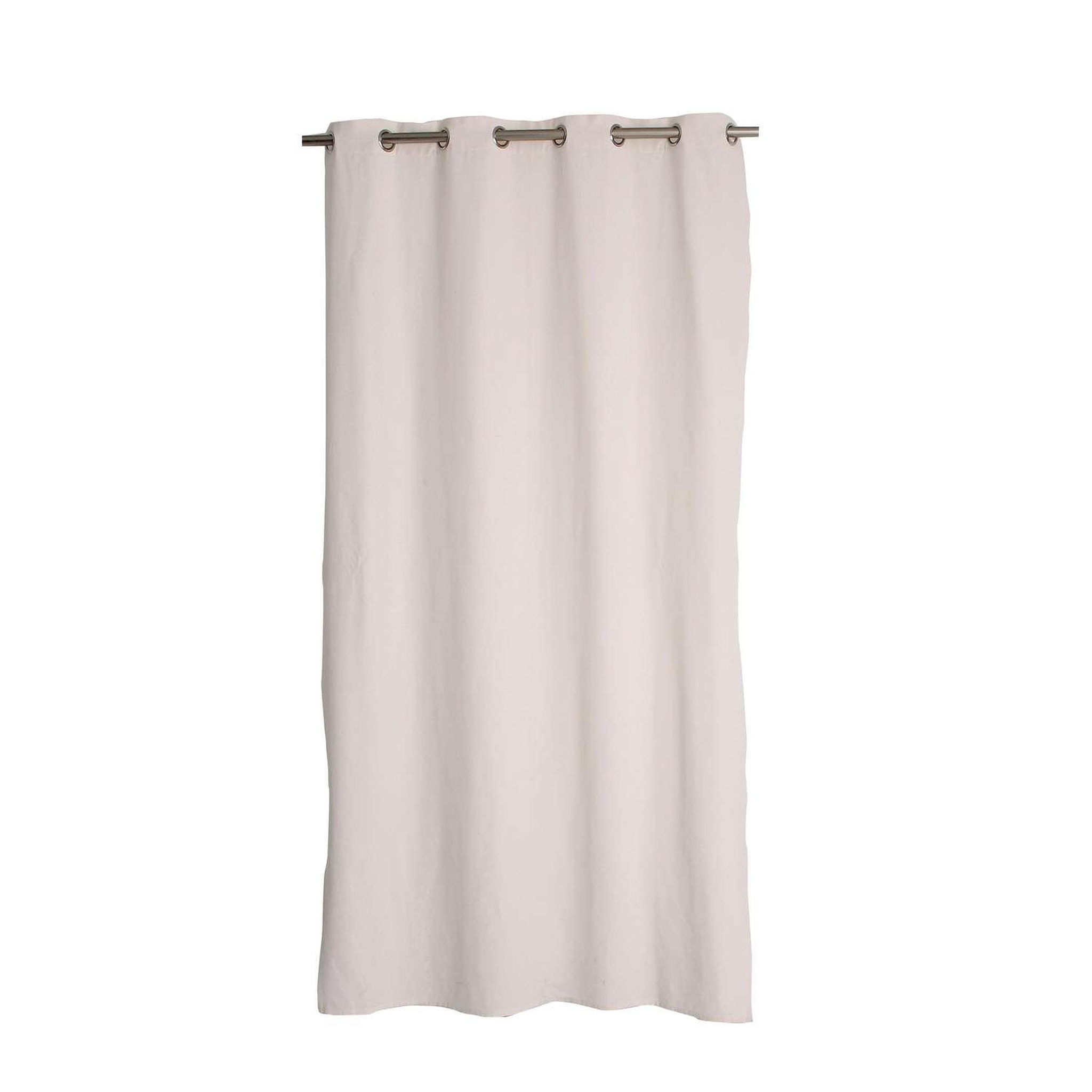 TOILINUX Rideau dune en coton recyclé. Coloris disponibles : Beige, Gris, Marron