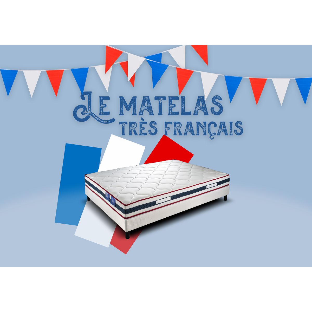 Matelas ressorts ensachés 160x200 cm CONCORDE