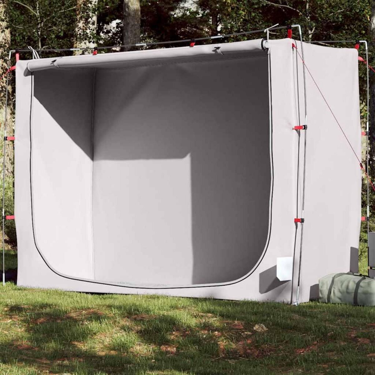 VIDAXL Tente de rangement gris impermeable