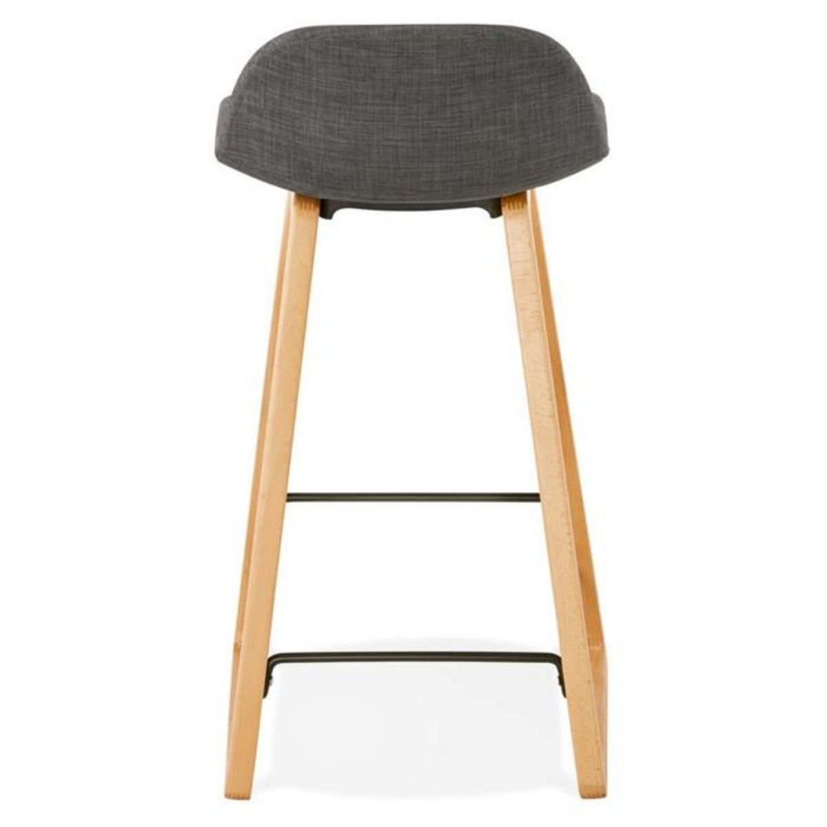 Paris Prix Tabouret de Bar  Talik  86cm Gris Foncé & Naturel