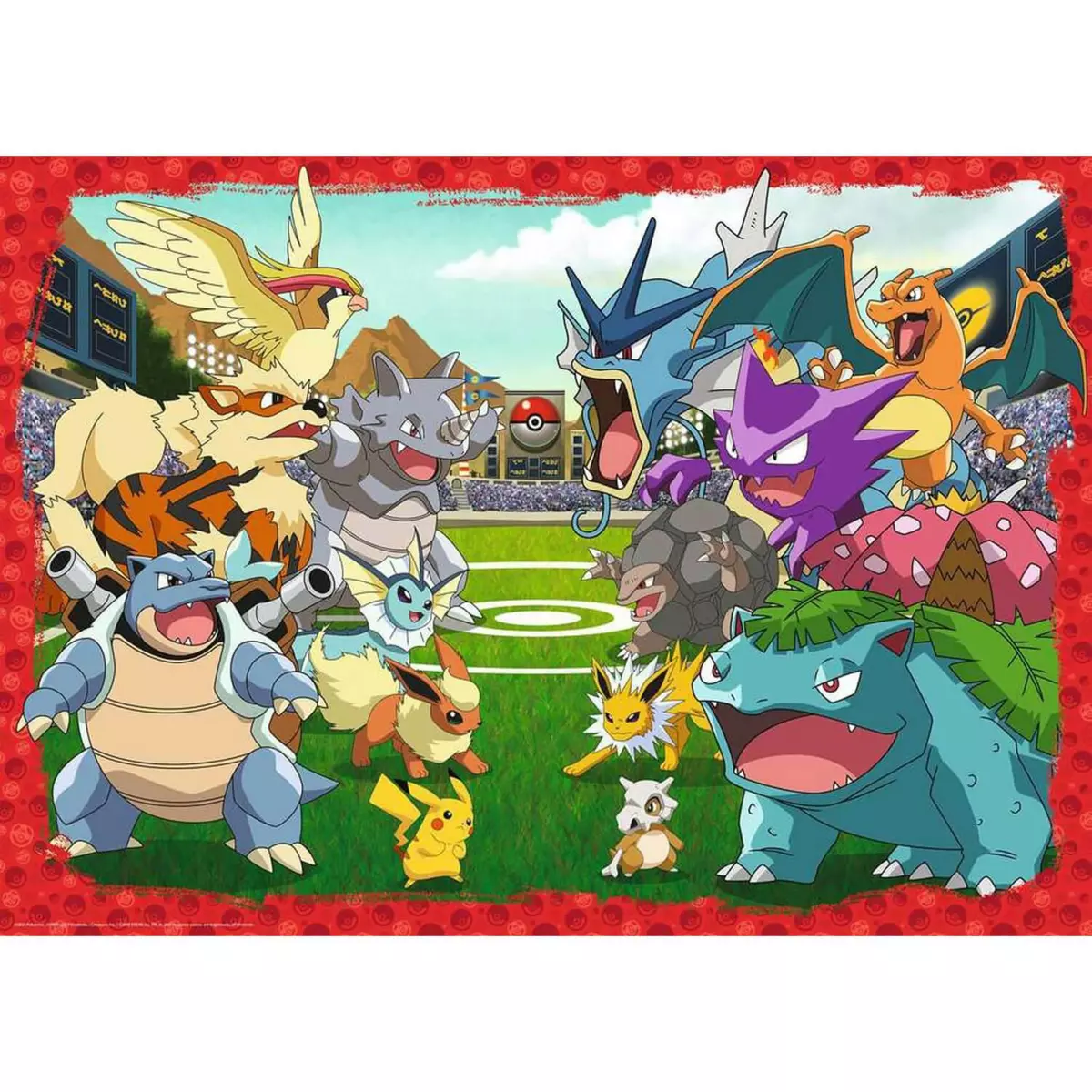 RAVENSBURGER Puzzle 1000 pièces :  L'affrontement des Pokémon